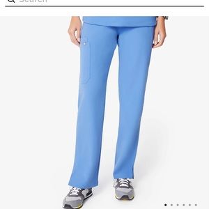 FIGS Kade Cargo Scrub Pants - XXS Tall - Ceil Blue